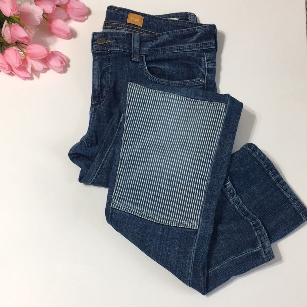 Pilcro Letterpress Knee Patch Jeans